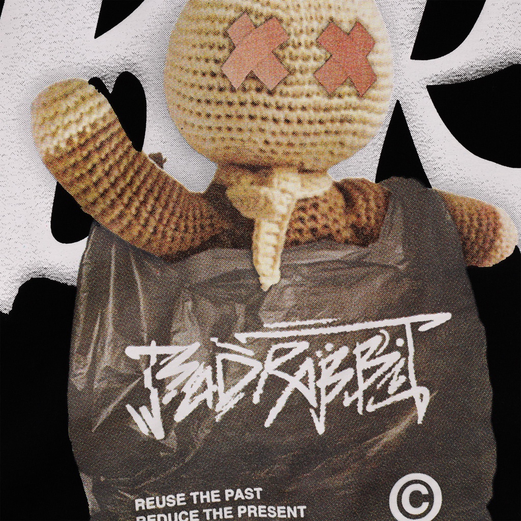 Áo thun Nam Nữ Bad Rabbit PUPPET 100% Cotton - Local Brand Chính Hãng đen
