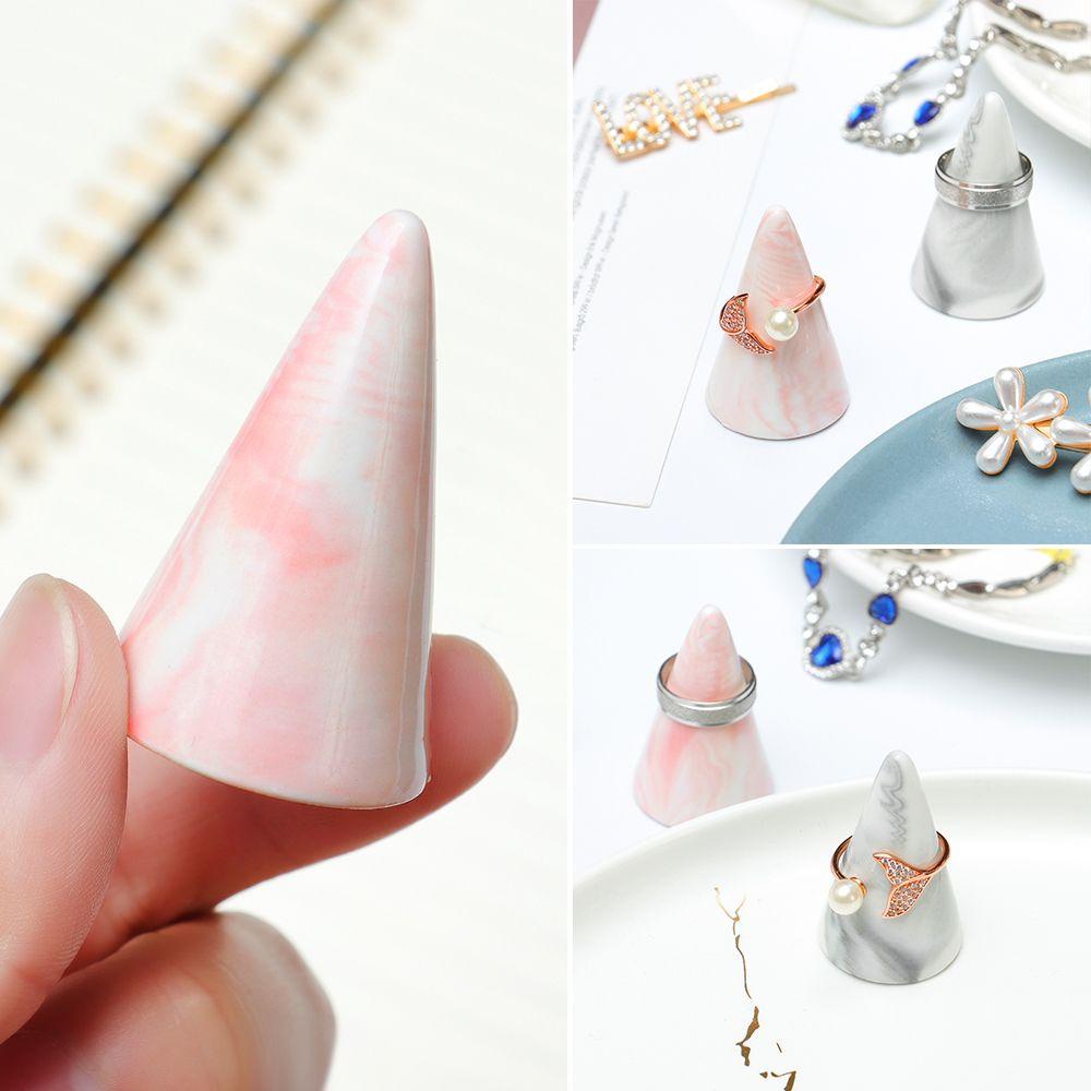 Giá Đỡ Nhẫn Bằng Gốm Họa Tiết Đá Cẩm Thạch Độc Đáo