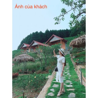 Đầm váy trắng nút xéo form to (kèm hình thật)