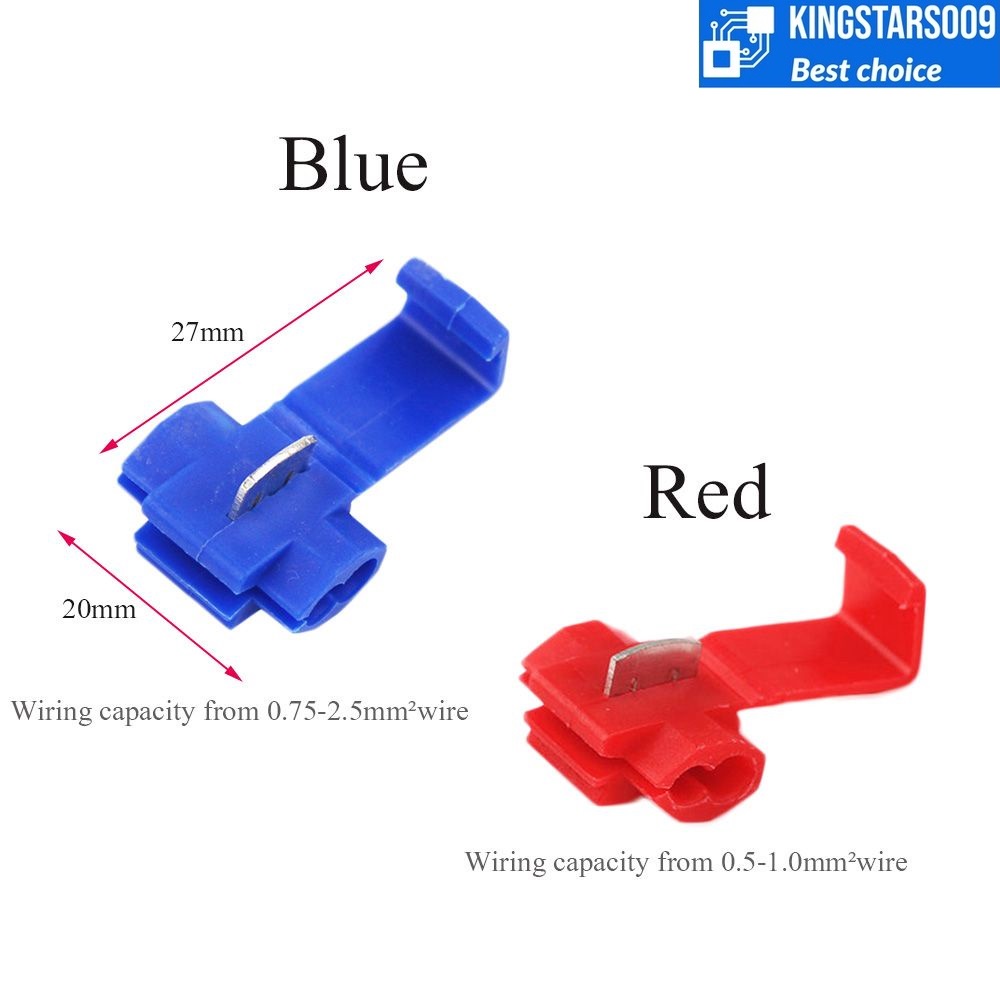Set 2 đầu nối nhanh dây điện 22-18 AWG