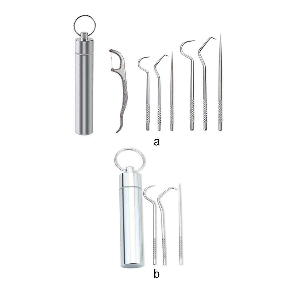 Tăm Xỉa Răng Bằng Thép Không Gỉ Đa Năng Có Thể Tái Sử Dụng ff86