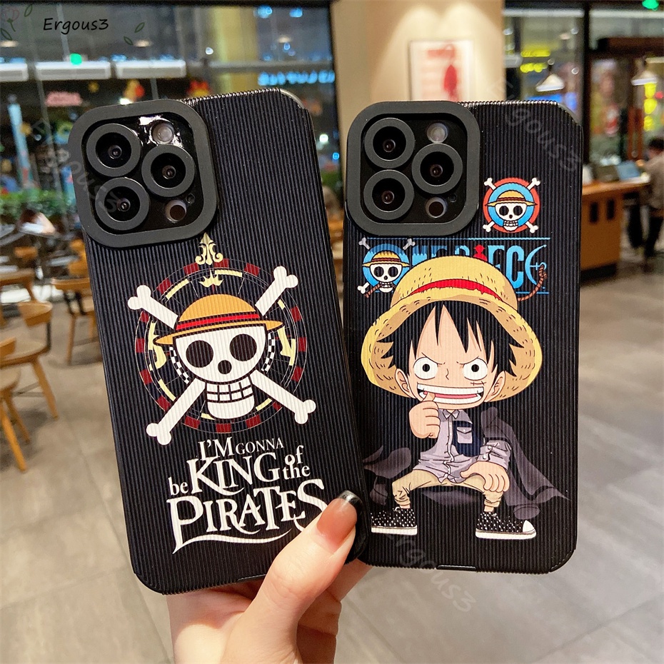 Ốp điện thoại họa tiết hoạt hình One Piece Luffy thích hợp cho IPHONE 13 12 11 PRO MAX XS MAX XR X 8 7 6 6S PLUS SE 2020