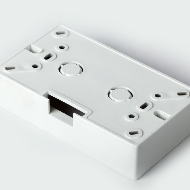 Đế ô cắm điện nổi đôi cho ổ điện, công tắc LGtech chất lượng cao DND-001