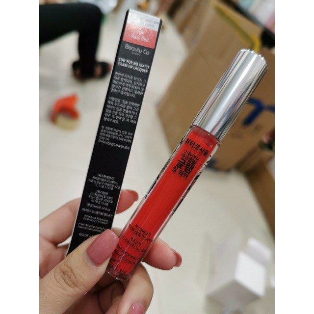 Chuẩn auth Son kem lì Beauty Co Seoul Stay For Me Matte Glam lip lacqer