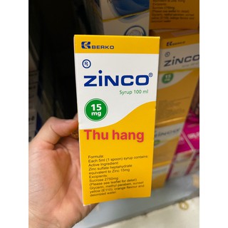ZINCO Syrup bổ sung kẽm 100ml