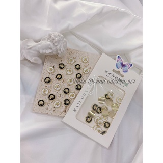 Set cham tròn đính móng thiên di nail