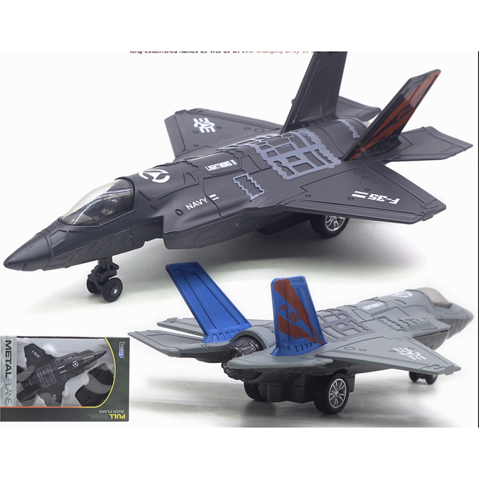 Mô hình đồ chơi máy bay chiến đấu bằng hợp kim F-16 Su-35 F-18 F35 F-20 cỡ 22cm