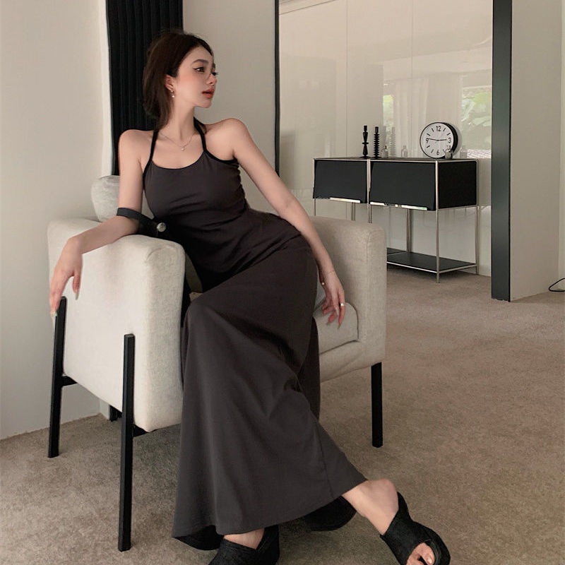 ☎❁✌Đầm Hai Dây Dáng Dài Ôm Eo Thời Trang Cho Nữ 175