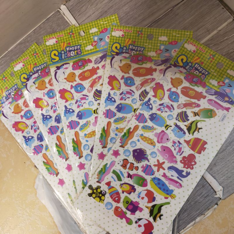 Sticker dán 3D Các Loài Động Vật Dưới Biển