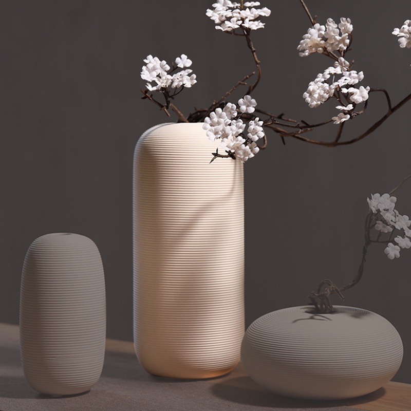 BÌNH GỐM CẮM HOA ZEN PHONG CÁCH THIỀN trí khách sạn trang trí nhà cửa timedecor