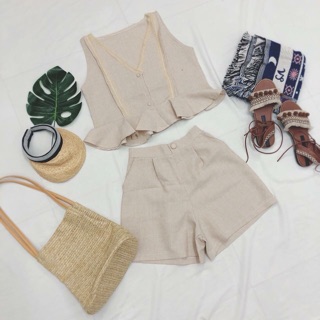 SET ĐỒ NỮ SÁT NÁCH VIỀN REN CỰC CÁ TÍNH