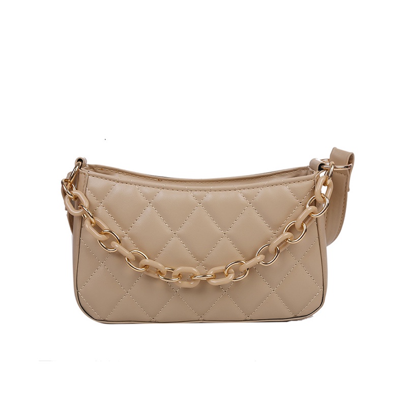 Túi đeo vai / kẹp nách trần trám màu sắc đơn giản phong cách phương Tây IELGY