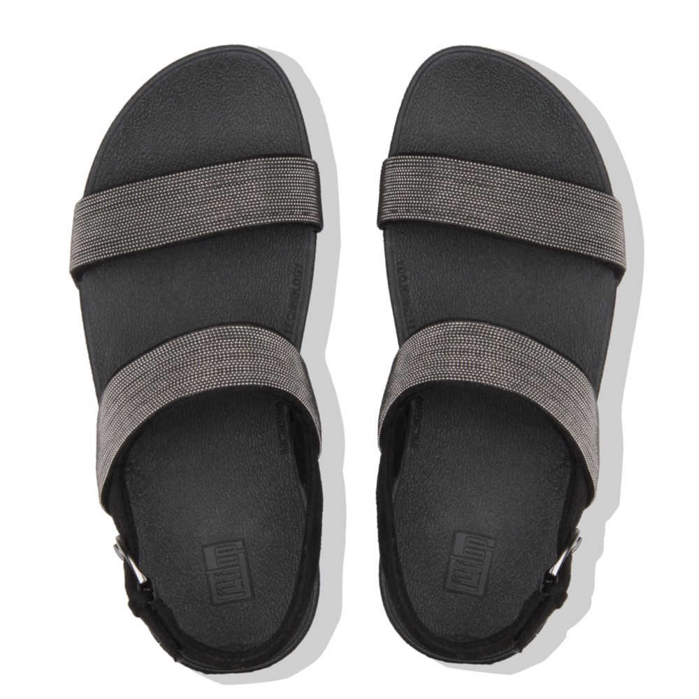 Giày Sandal Fitflop Lottie Shimmermesh Black