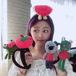 Băng Đô Cài Tóc Thiết Kế Thú Nhồi Bông Xinh Xắn Thời Trang