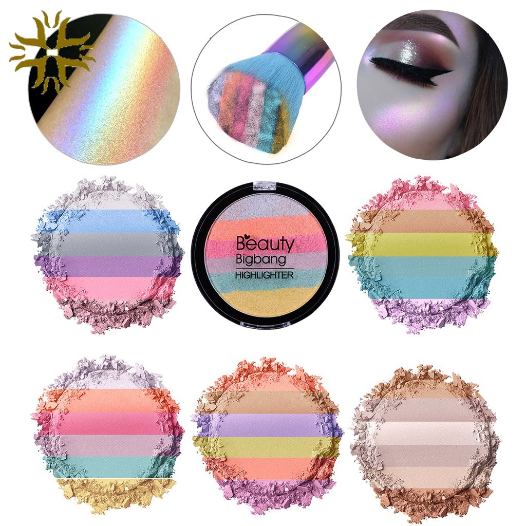 (Hàng Mới Về) Bảng Phấn Bắt Sáng Beautybigbang Màu Cầu Vồng Đẹp Mắt Jp3 | BigBuy360 - bigbuy360.vn