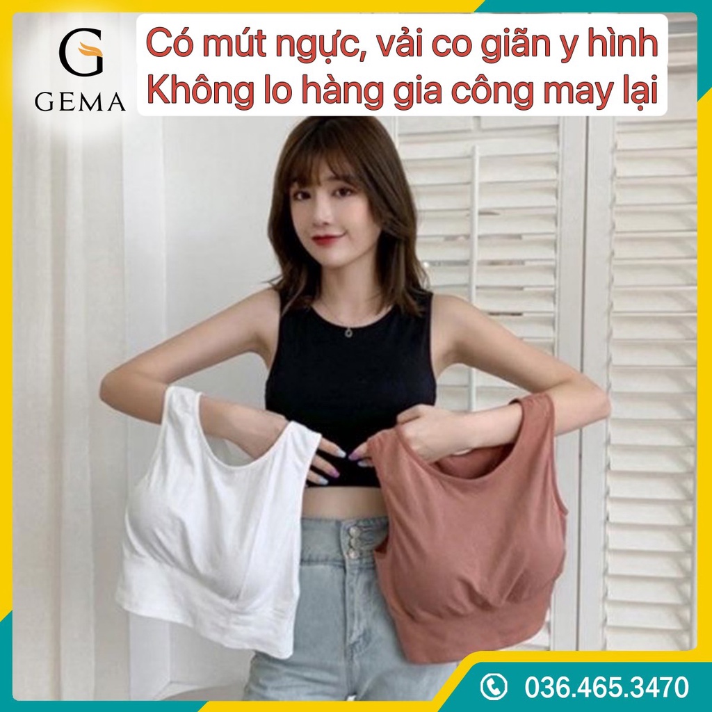 [Loại 1 Có Mút Ngực] Áo Croptop Ba Lỗ Co Dãn dáng ôm body, tập Gym,Yoga, Thể Thao
