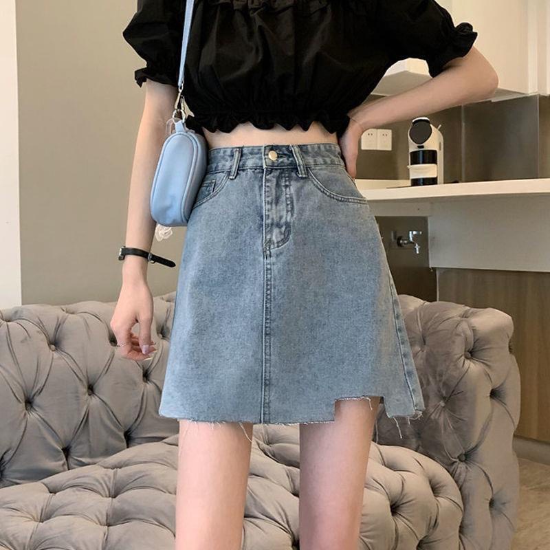 Chân Váy Ngắn, Chân Váy Dáng A Rách Gấu _A4