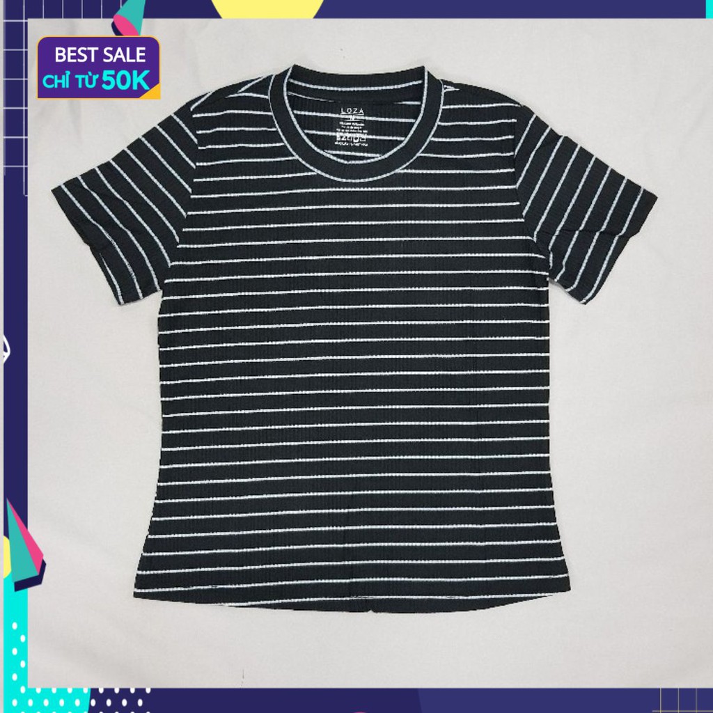 Áo Thun Nữ Đẹp Sọc Ngang Đơn Giản SXA01-024. ZD.Shop.21