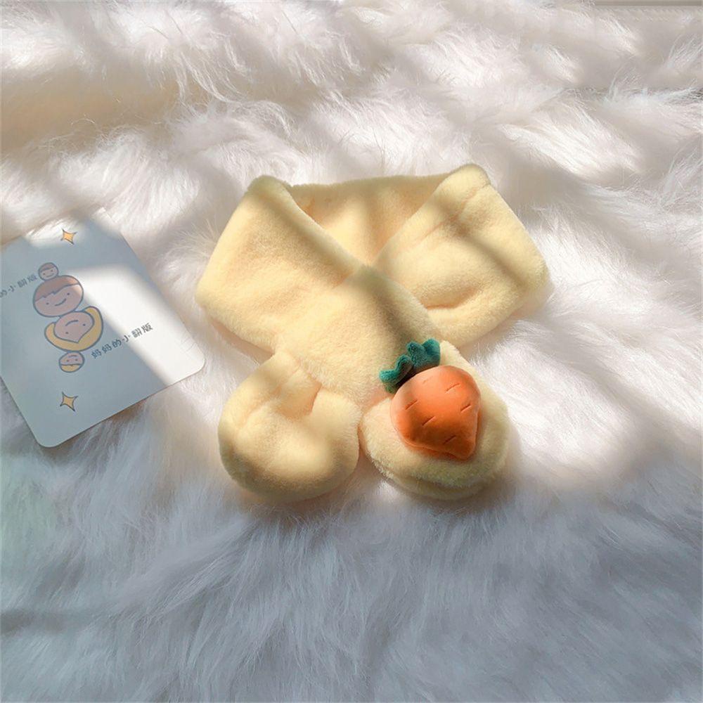 Khăn Quàng Cổ Vải Lông Mềm Mại Hình Thỏ Trái Cây Đáng Yêu Dành Cho Trẻ