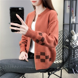 Áo Khoác Cardigan Nữ Cổ Chữ V Cài Nút Phong Cách Hàn Quốc 2020