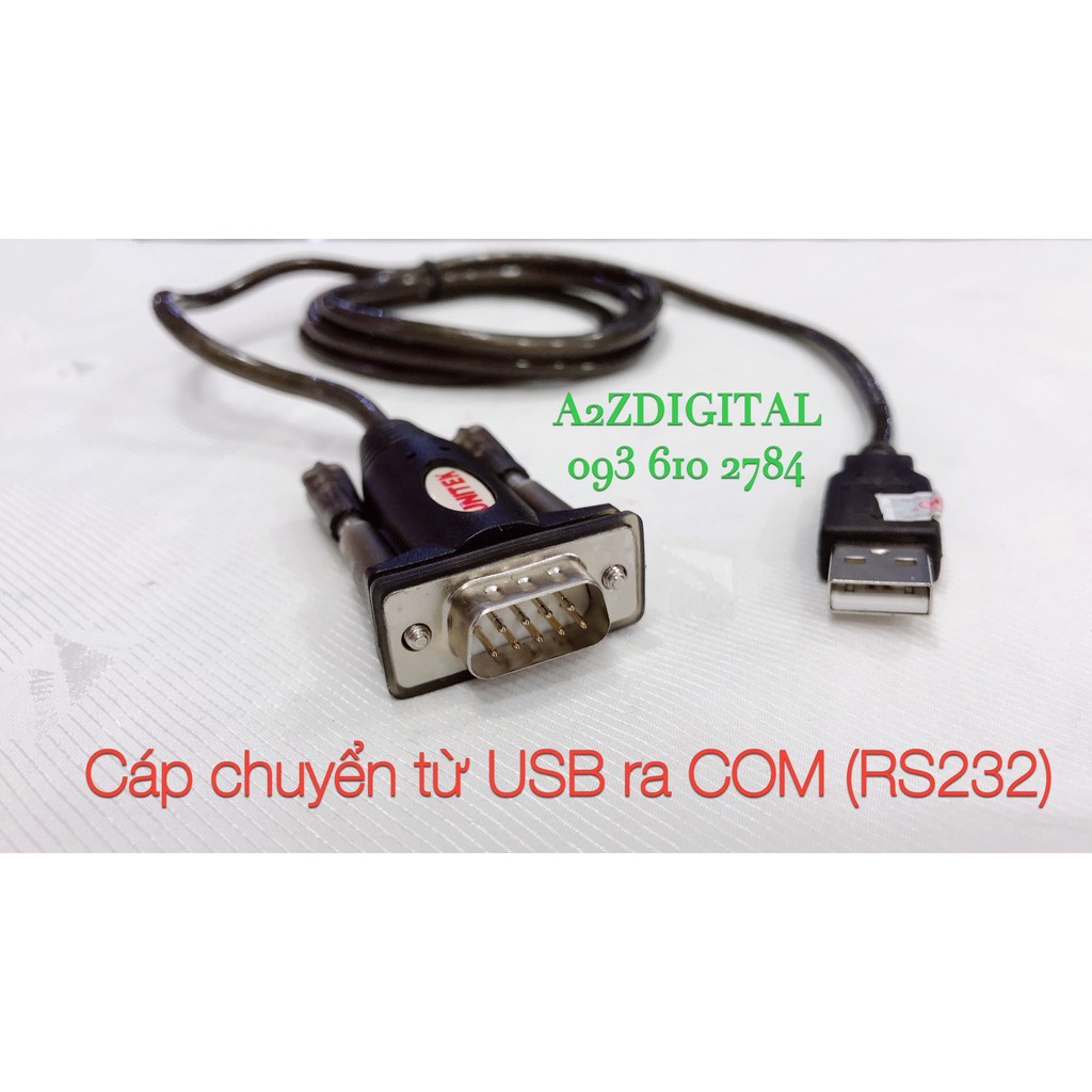 CÁP CHUYỂN TỪ USB RA COM (RS232) KÈM ĐẦU CHUYỂN DB9F RA DB25M - UNITEK Y105A