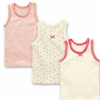 Set 3 áo 3 lỗ bé gái xuất Nhật xịn