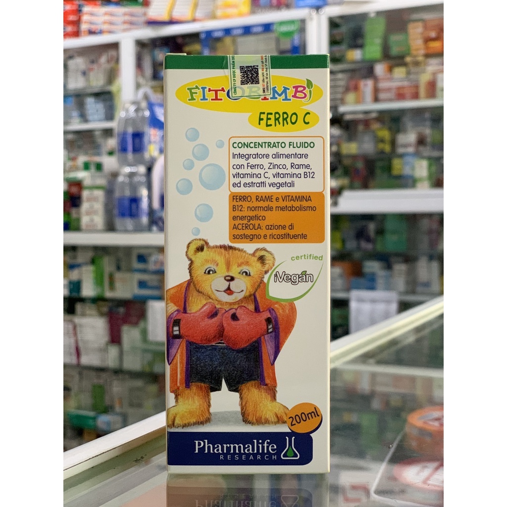 Siro Ferro C (Chai 200ml) Bổ sung Vitamin C, Sắt, Kẽm Cho Trẻ/ FER /FERO C SIRO BỔ MÁU/ PHARMACY Q7