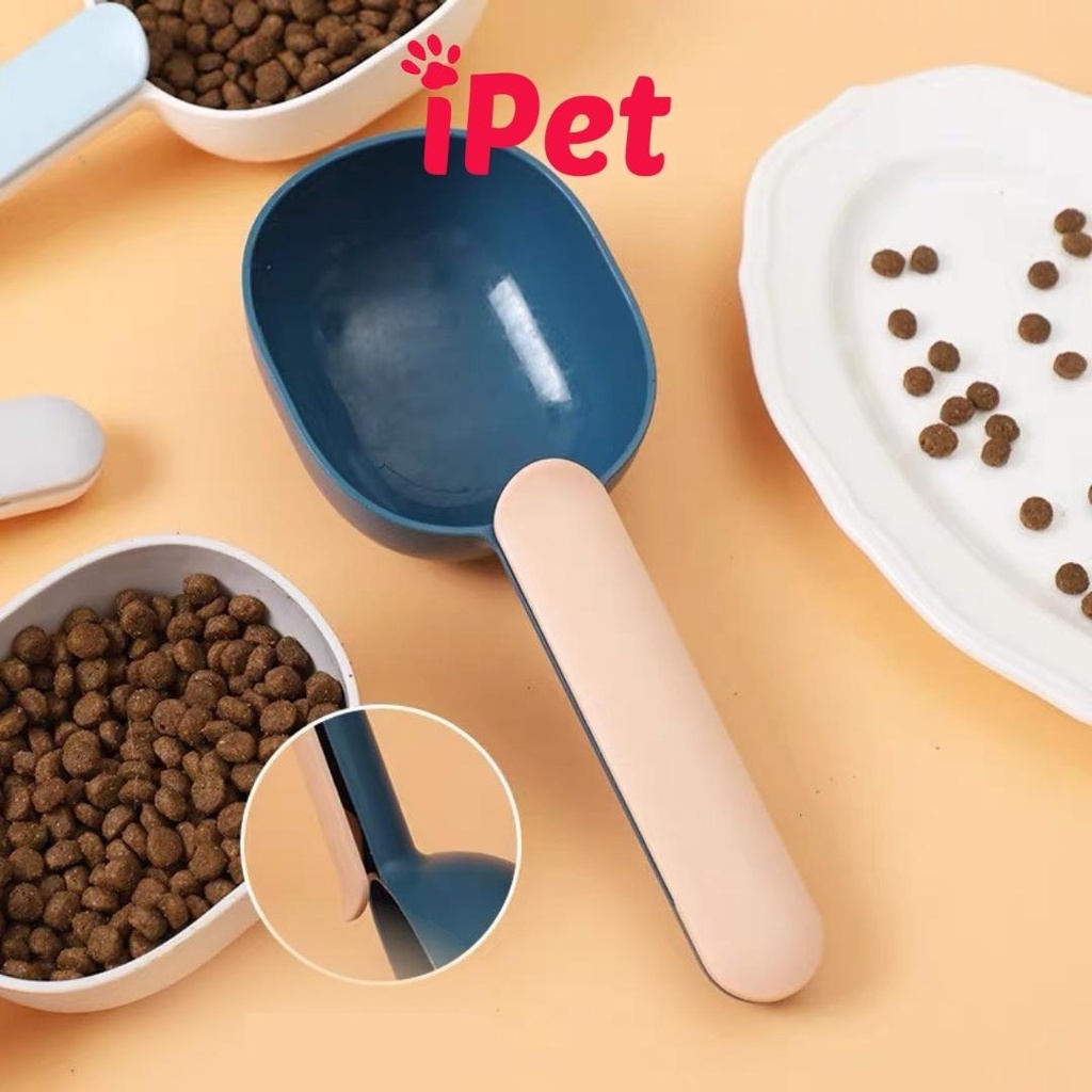 Muỗng múc hạt cho chó mèo - Xẻng xúc thức ăn cho thú cưng nhiều màu - iPet Shop