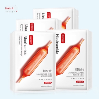 Mặt nạ cam dưỡng ẩm phục hồi phục hồi da sau mùa hè khô sửa chữa nắng niacinamide mặt nạ kim đỏ nhỏ sạch bù nước dưỡng ẩm điểm p chặt mặt trắng dịu nhẹ