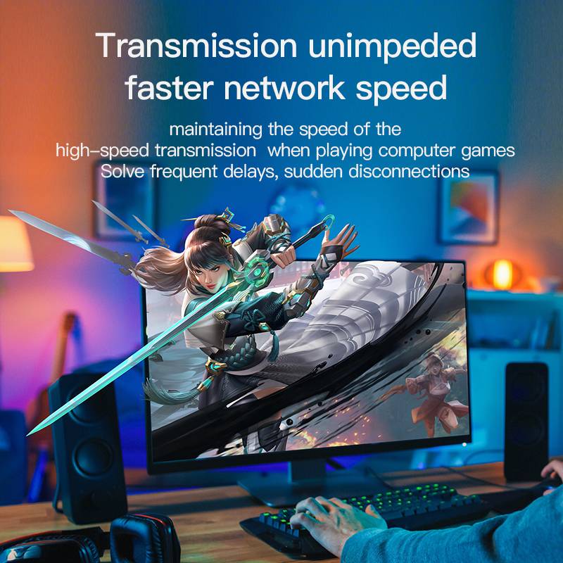 Dây cáp mạng U-KCOM CAT8 CAT7 CAT6 RJ45 Cat 8 7 6 dành cho Laptop PS4 ADSL