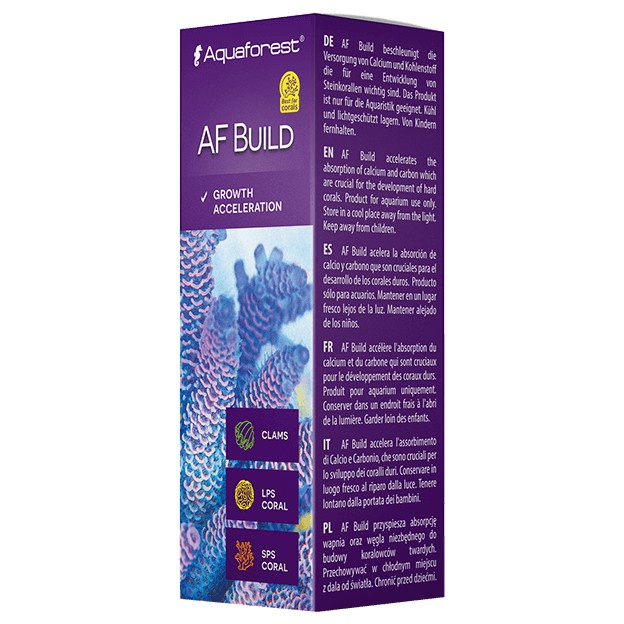 AF Build Aquaforest thúc đẩy khả năng hấp thụ canxi, cacbon