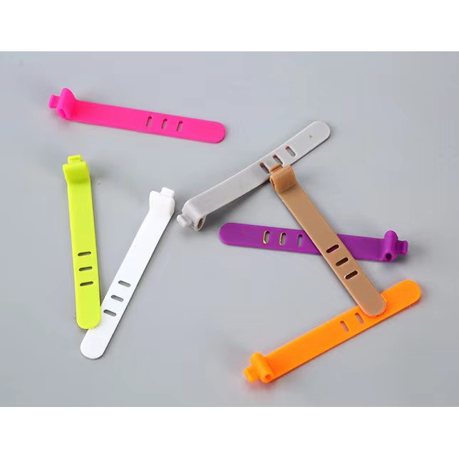 Bộ 10 Kẹp Silicone Quấn Dây Cáp / Tai Nghe