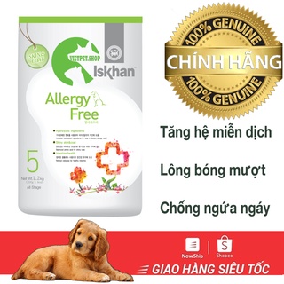 Thức ăn chó con Iskhan Allergy Free thức ăn chó dị ứng gói 1.2kg