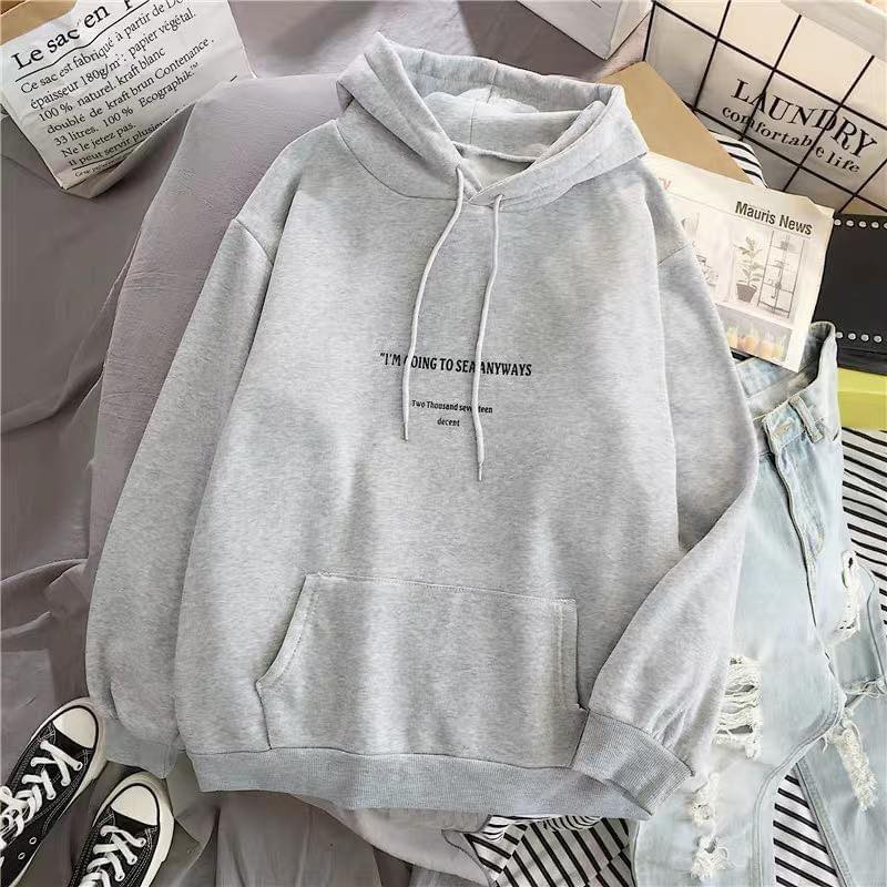 Áo Hoodie Oversize SEA nỉ da cá, JACKLANE , Áo dài tay Unisex Jack lane có mũ rút dây