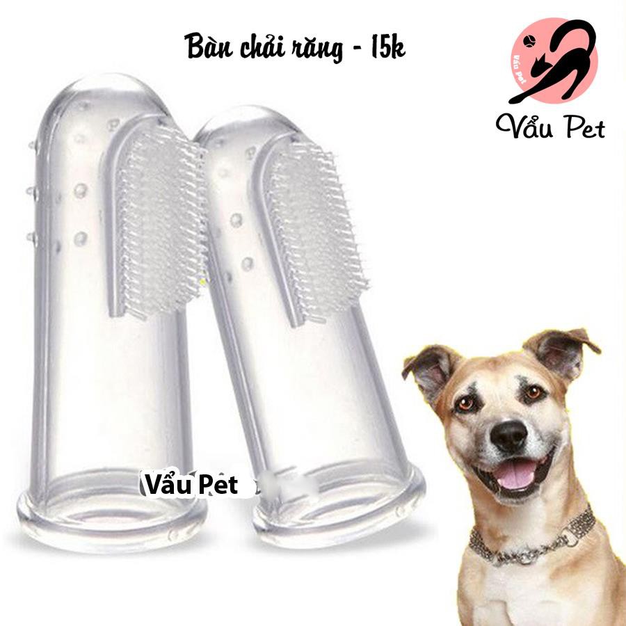 Bàn chải đánh răng silicone cho chó mèo - Lida Pet Shop