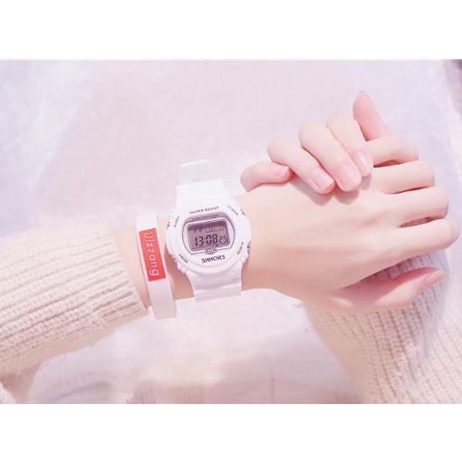 Đồng Hồ Thể Thao Nam Nữ Shhors 30M D385 Điện Tử Siêu Đẹp - Hazo
