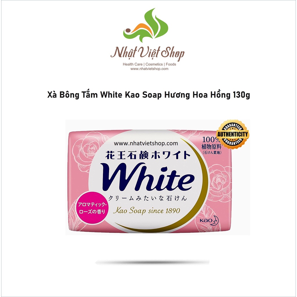 Combo Mix 4 Cục Xà Bông Tắm White Kao Soap 130g