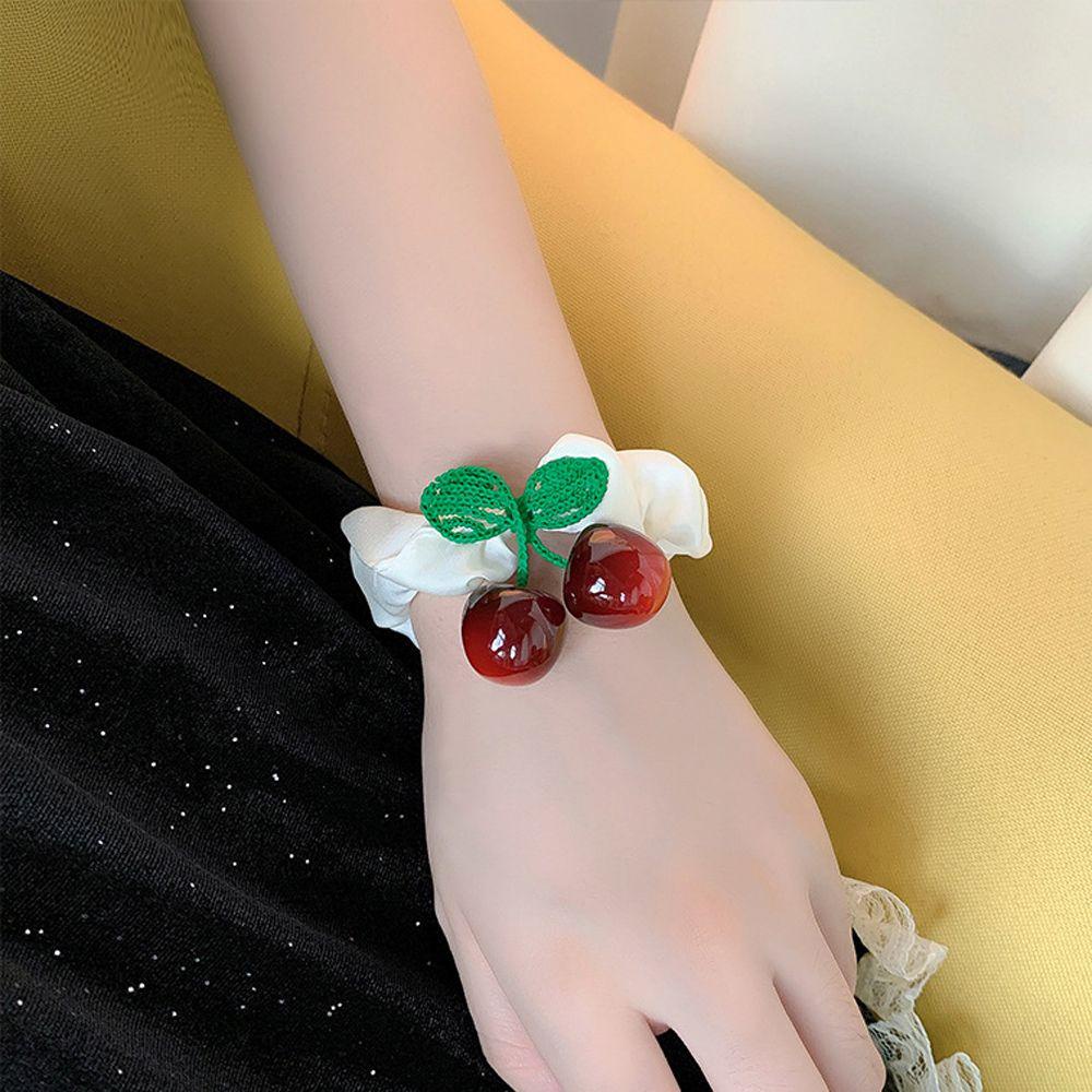 Dây Cột Tóc Co Giãn Bằng Nhựa Resin Thiết Kế Thời Trang Ngọt Ngào WMES15H Cho Nữ