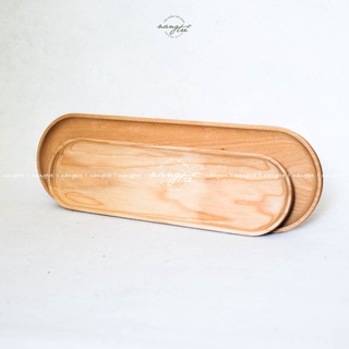 Khay gỗ oval decor/ Khay oval dài