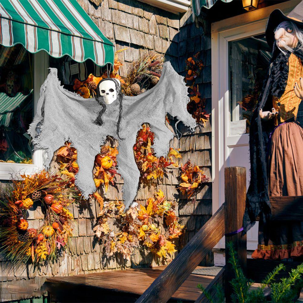 Bộ Rèm Cửa Hình Nhà Búp Bê Ma Trang Trí Halloween