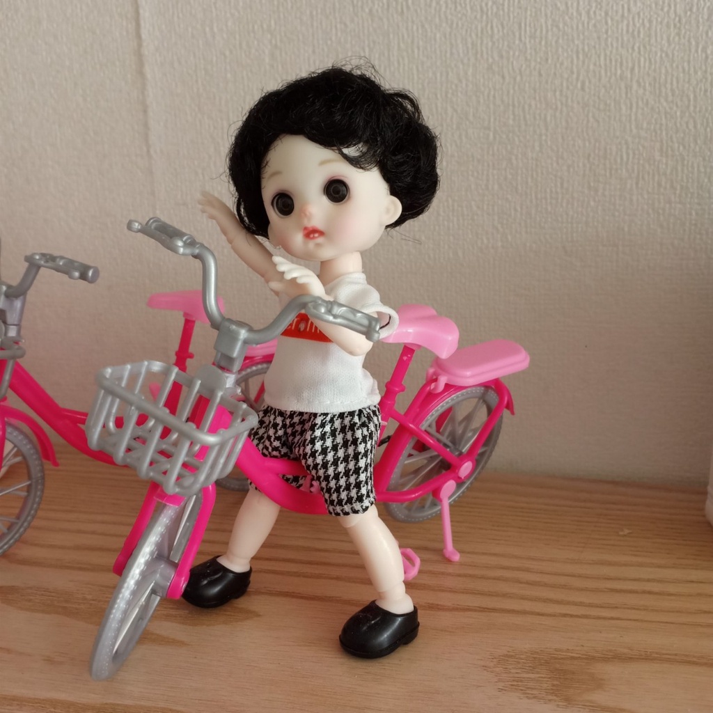 Đồ chơi cho búp bê barbie 30cm các mẫu xe máy ,xe đạp nhựa xinh xắn