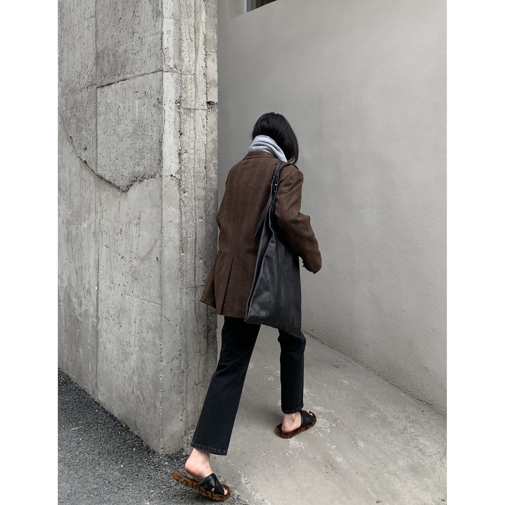 Quần Jean Lửng Nữ Lưng cao Màu Đen Ống suông Ulzzang Phong cách Hàn Quốc Quần bò nữ Cạp cao Thời trang