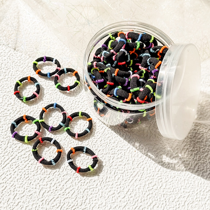 Dây Buộc Tóc Cao Su Co Giãn Tốt Màu Sắc Thời Trang Hàn Quốc Cho Nữ