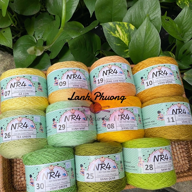 Sợi Thái NR4, Sợi Thái Mềm Xốp Nhẹ Đan Móc Mùa Hè