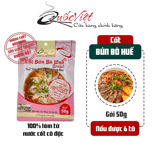 Gia Vị Nấu Bún Bò Huế Cốt Quốc Việt 50g - Nhập Khẩu USA