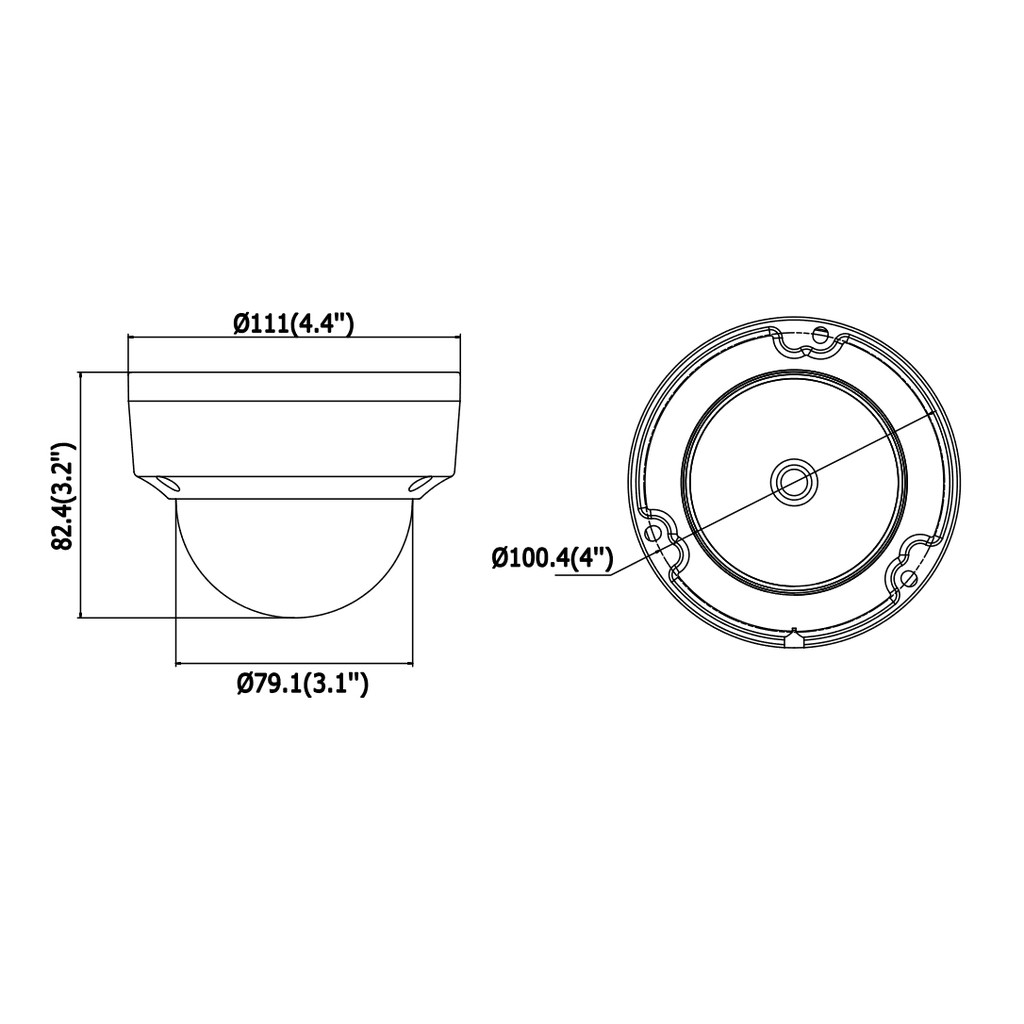 Camera ip 2mp bán cầu HIKVISION DS-2CD1121-I Full HD 30m IR