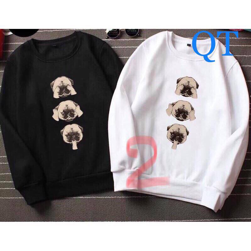 ÁO NỈ CỔ TRÒN IN HÌNH NGỘ NGHĨNH NHIỀU MẪU-AN09 | BigBuy360 - bigbuy360.vn