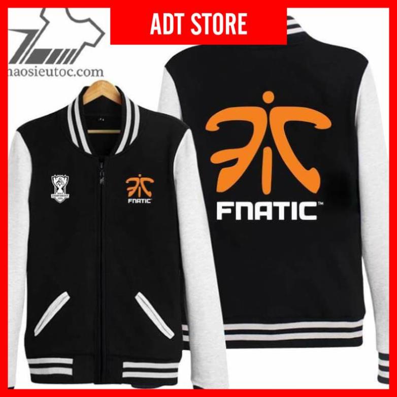 Áo khoác bóng chày Fnatic - áo team LoL đẹp nhất rẻ chất lượng /uy tín chất lượng