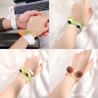 Vòng tay đan len hình tai thỏ/cà rốt dễ thương