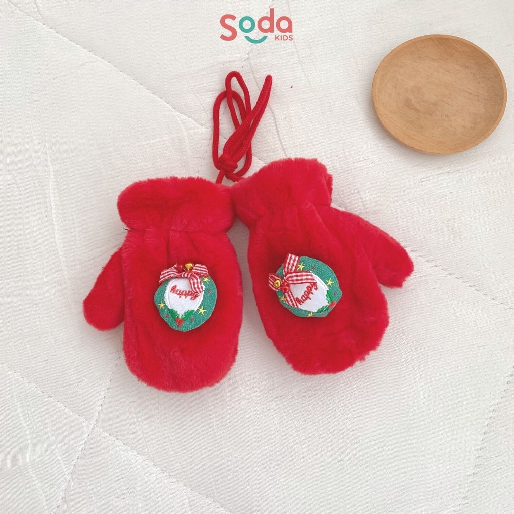 Găng tay lót lông siêu ấm cho bé trai và bé gái (Ảnh thật)